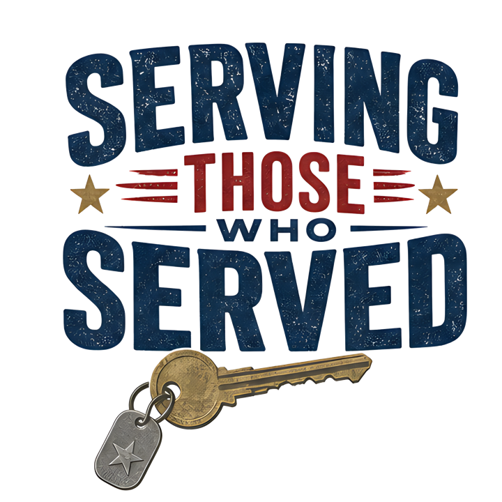 SERVING THOSE WHO SERVED — mortgage t-shirt design by Bazzai Studio