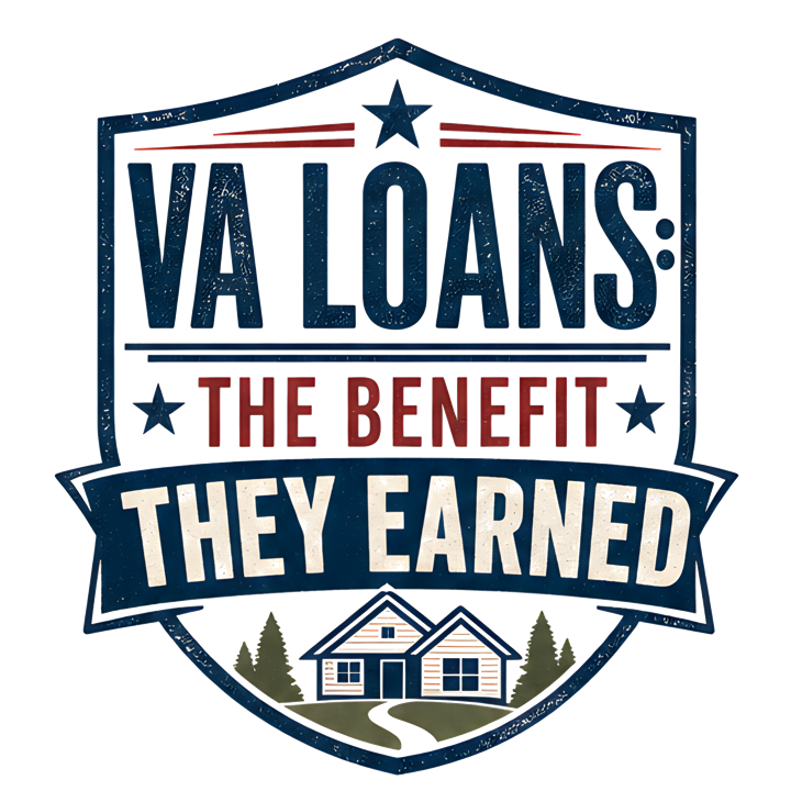 VA LOANS: THE BENEFIT THEY EARNED — mortgage t-shirt design by Bazzai Studio