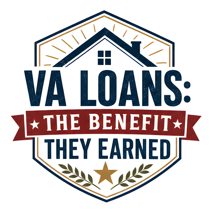 VA LOANS: THE BENEFIT THEY EARNED — mortgage t-shirt design by Bazzai Studio