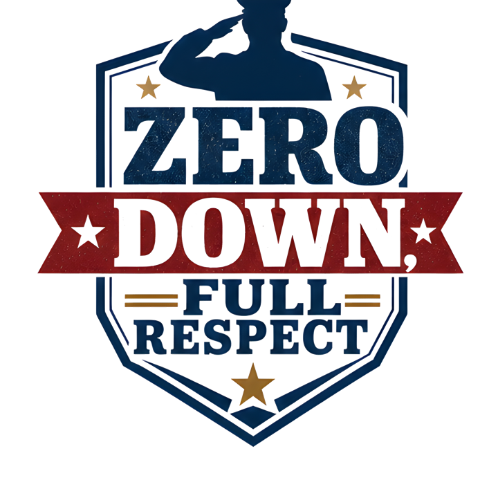 ZERO DOWN, FULL RESPECT — mortgage t-shirt design by Bazzai Studio