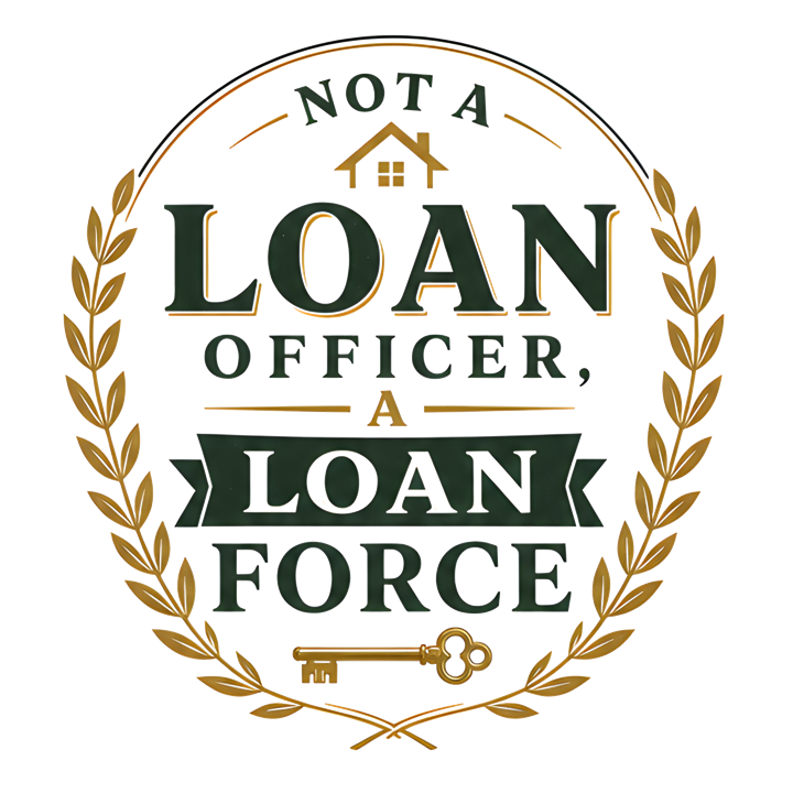NOT A LOAN OFFICER, A LOAN FORCE — mortgage t-shirt design by Bazzai Studio