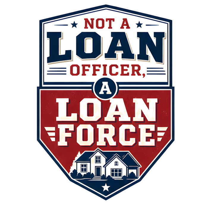 NOT A LOAN OFFICER, A LOAN FORCE — mortgage t-shirt design by Bazzai Studio
